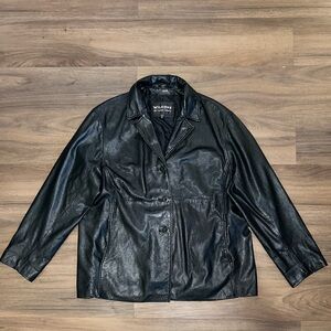 Wilson’s Leather Button Up Genuine Leather Jacket Sz 2X